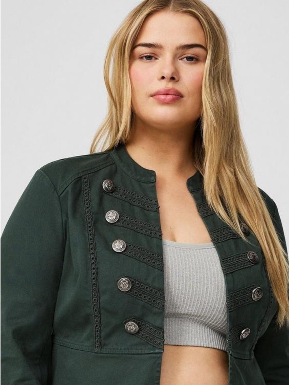 NWT Torrid Twill Army Military Jacket - Picture 14 of 14